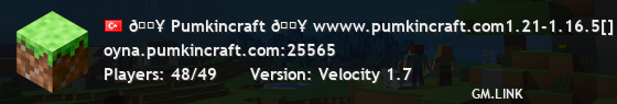 🔥 Pumkincraft 🔥 wwww.pumkincraft.com1.21-1.16.5[]| 🎁 Yeni Başlangıç Hediyeleri! Sınırsız Eğlence ve Ekonomi!