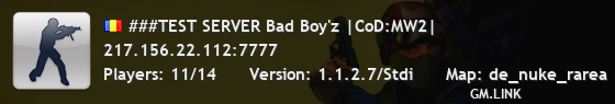###TEST SERVER Bad Boy'z |CoD:MW2|