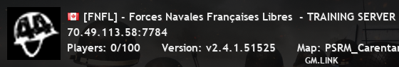 [FNFL] - Forces Navales Françaises Libres  - TRAINING SERVER -