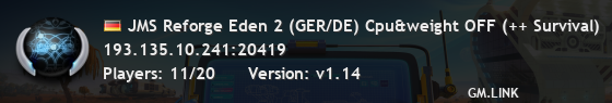 JMS Reforge Eden 2 (GER/DE) Cpu&weight OFF (++ Survival)