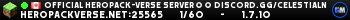 OFFICIAL HeroPack-Verse Server ⭐ ▶ discord.gg/celestialnetwork ◀ ⭐