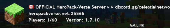 OFFICIAL HeroPack-Verse Server ⭐ ▶ discord.gg/celestialnetwork ◀ ⭐