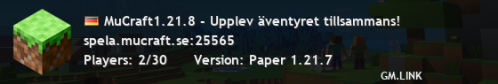 MuCraft1.21.8 - Upplev äventyret tillsammans!