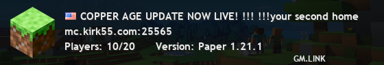 COPPER AGE UPDATE NOW LIVE! !!! !!!your second home