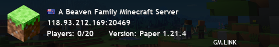 A Beaven Family Minecraft Server