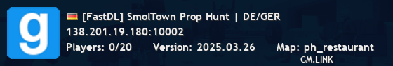 [FastDL] SmolTown Prop Hunt | DE/GER