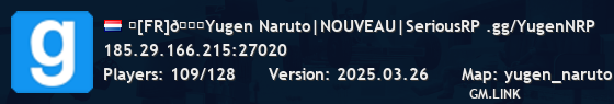►[FR]🍃Yugen Naruto|NOUVEAU|SeriousRP .gg/YugenNRP