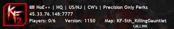 HoE++ | HQ | US/NJ | CW's | Precision Only Perks