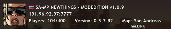 SA-MP NEWTHINGS - MODEDITION v1.0.9