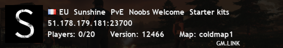 EU  Sunshine  PvE  Noobs Welcome  Starter kits