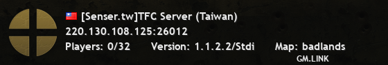 [Senser.tw]TFC Server (Taiwan)