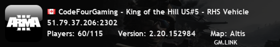 CodeFourGaming - King of the Hill US#5 - RHS Vehicle