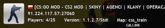 [CS:GO MOD - CS2 MOD | SKINY | AGENCI | KLANY | OPERACJE | RANGI | LECZENIE | JACKPOT | KASYNO | VIP STEAM | VIP/SVIP | ROZBUDOWANY RANKING | EVENTY | GAMEFUTURE.PL]