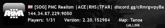 [SOG] PMC Realism |ACE|RHS|TFAR| discord.gg/cRmrgwpyBa