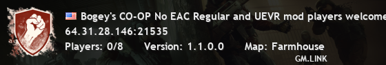 Bogey's CO-OP No EAC Regular and UEVR mod players welcome