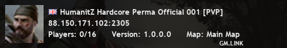 HumanitZ Hardcore Perma Official 001 [PVP]