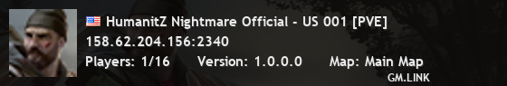 HumanitZ Nightmare Official - US 001 [PVE]