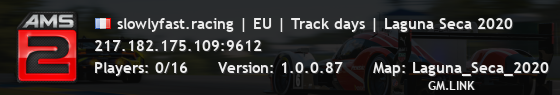 slowlyfast.racing | EU | Track days | Laguna Seca 2020