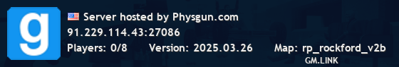 Server hosted by Physgun.com