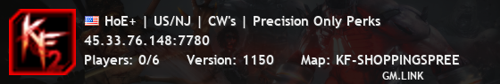 HoE+ | US/NJ | CW's | Precision Only Perks