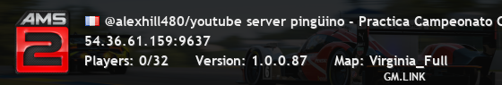@alexhill480/youtube server pingüino - Practica Campeonato GT1