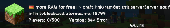 more RAM for free! > craft.link/ramGet this serverServer not found.