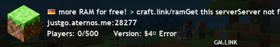 more RAM for free! > craft.link/ramGet this serverServer not found.