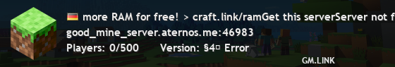 more RAM for free! > craft.link/ramGet this serverServer not found.