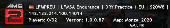 LFMPREU | LFMSA Endurance | DRY Practice 1 EU | S20W8 | lowfuel