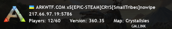 ARKWTF.COM x5[EPIC-STEAM]CRYS[SmallTribes]nowipe