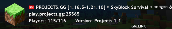 PROJECTS.GG [1.16.5-1.21.10] ⛏ ᴘʀᴏsᴍᴘ sᴜɴᴜᴄᴜsᴜ 13 KASIM 15.00-