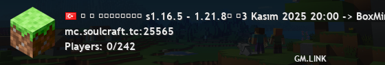 ᴛ ▚ ғᴀʀᴄʟᴜᴏ▞ s1.16.5 - 1.21.8➛ ₪3 Kasım 2025 20:00 -> BoxMining yeni sezon ₪