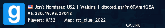Jon's Homigrad US2 | Waiting | discord.gg/PnGTMmHQEA