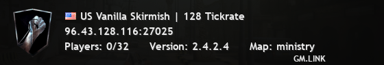US Vanilla Skirmish | 128 Tickrate