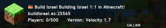 Build Israel Building Israel 1:1 in Minecraft!