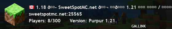1.18 🍭 SweetSpotMC.net 🍬 ɴᴀ🌐 1.21 ʀᴛᴘ ᴢᴏɴᴇ / ᴀʀᴇɴᴀ ᴜᴘᴅᴀᴛᴇ ²⁴/⁷