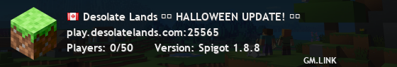 Desolate Lands ⋙⋙ HALLOWEEN UPDATE! ⋘⋘