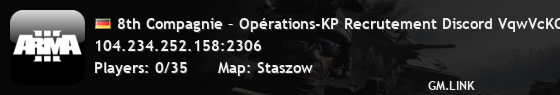 8th Compagnie – Opérations-KP Recrutement Discord VqwVcKCMbb