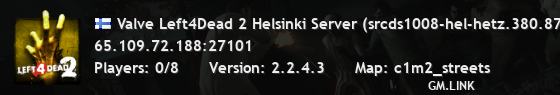 Valve Left4Dead 2 Helsinki Server (srcds1008-hel-hetz.380.87)