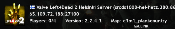 Valve Left4Dead 2 Helsinki Server (srcds1008-hel-hetz.380.86)