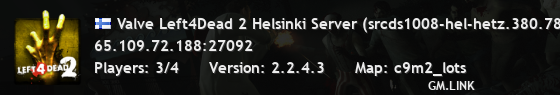 Valve Left4Dead 2 Helsinki Server (srcds1008-hel-hetz.380.78)