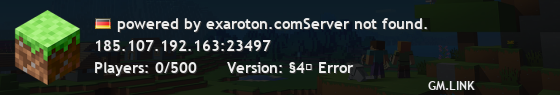 powered by exaroton.comServer not found.