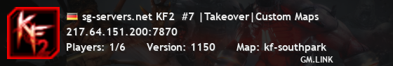 sg-servers.net KF2  #7 |Takeover|Custom Maps