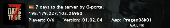 7 days to die server by G-portal