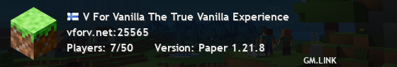 V For Vanilla The True Vanilla Experience